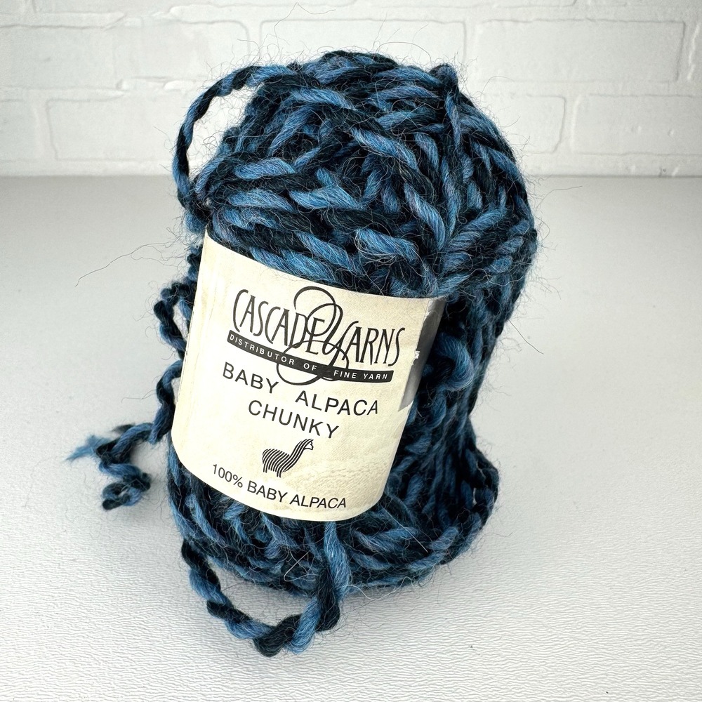 Cascade Yarns Baby Alpaca Chunky Paints 100% Baby Alpaca 108y 100g Blue Twisted